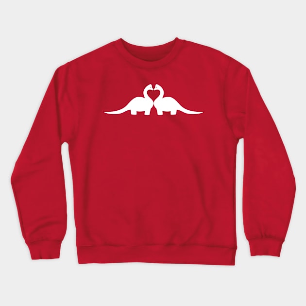 Dino Love Crewneck Sweatshirt by monkeyminion